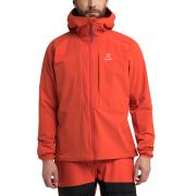 Haglöfs Discover Touring Jacket – Geacă softshell pentru tură de schi - Roșu Habanero
