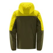 Haglöfs Mimic Silver Hood – Geacă izolată Mimic Silver cu glugă - Verde Olive green/Aurora
