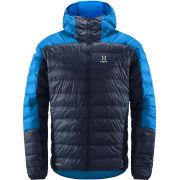 Haglöfs L.I.M Down Hood – Geacă din puf ultraușoară cu glugă - Albastru Tarn Blue/Nordic Blue