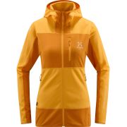 Haglöfs L.I.M Mid Fast Hood W – Hanorac strat intermediar ultraușor - Galben Sunny Yellow/Desert Yellow