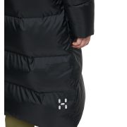 Haglöfs Long Down Parka W – Parka lungă din puf - Negru True Black