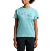 Haglöfs Camp Tee W – Tricou din bumbac organic - Albastru Frost Blue