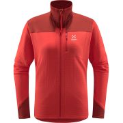 Haglöfs ROC Spitz Mid Jacket W – Geacă strat intermediar tehnic - Roșu Poppy Red/Corrosion