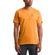 Haglöfs Outsider By Nature Print Tee – Tricou din bumbac organic cu imprimeu - Galben Desert Yellow