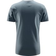 Haglöfs Outsider By Nature Print Tee – Tricou din bumbac organic cu imprimeu - Albastru Steel Blue