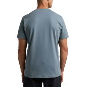Haglöfs Outsider By Nature Print Tee – Tricou din bumbac organic cu imprimeu - Albastru Steel Blue