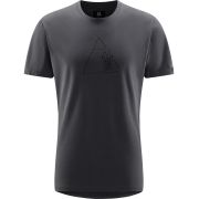 Haglöfs Outsider By Nature Print Tee – Tricou din bumbac organic cu imprimeu - Gri închis Magnetite