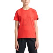 Haglöfs Camp Tee W – Tricou din bumbac organic - Roșu Poppy Red