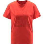 Haglöfs Camp Tee W – Tricou din bumbac organic - Roșu Poppy Red
