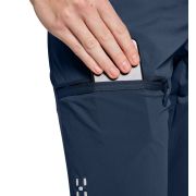 Haglöfs Lite Slim Pant W – Pantaloni outdoor ușori de vară - Albastru închis Tarn Blue