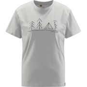 Haglöfs Camp Tee W – Tricou din bumbac organic - Gri deschis Stone Grey