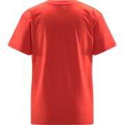 Haglöfs Camp Tee W – Tricou din bumbac organic - Roșu Poppy Red