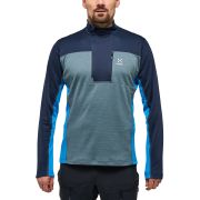 Haglöfs ROC Flash Mid Halfzip – Bluză tehnică de cățărare cu fermoar scurt - Albastru Tarn Blue/Steel Blue