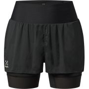 Haglöfs L.I.M Intense Trail 2-in-1 Shorts W – Pantaloni scurți 2 în 1 de alergare montană - Negru True Black