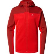 Haglöfs ROC Flash Mid Hood – Hanorac tehnic de cățărare - Roșu Corrosion/Zenith Red