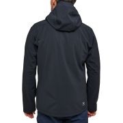 Haglöfs Chilly Softshell Hood – Geacă softshell de iarnă cu glugă - Negru True Black