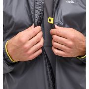 Haglöfs L.I.M Tempo Trail Mimic Hood – Geacă izolată ușoară de alergare trail - Gri închis Magnetite