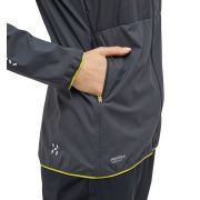 Haglöfs L.I.M Tempo Trail Mimic Hood W – Geacă izolată ușoară de alergare trail - Gri închis Magnetite
