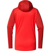 Haglöfs ROC Flash Mid Hood W – Hanorac tehnic de cățărare - Roșu Corrosion/Poppy red