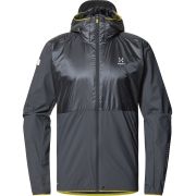 Haglöfs L.I.M Tempo Trail Mimic Hood – Geacă izolată ușoară de alergare trail - Gri închis Magnetite