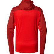 Haglöfs ROC Flash Mid Hood – Hanorac tehnic de cățărare - Roșu Corrosion/Zenith Red