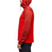 Haglöfs ROC Flash Mid Hood – Hanorac tehnic de cățărare - Roșu Corrosion/Zenith Red