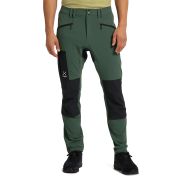Haglöfs Rugged Slim Pant – Pantaloni softshell outdoor - Verde/negru Fjell green/True black