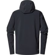 Haglöfs Chilly Softshell Hood – Geacă softshell de iarnă cu glugă - Negru True Black