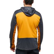 Haglöfs ROC Flash Mid Hood – Hanorac tehnic de cățărare - Gri închis/galben
