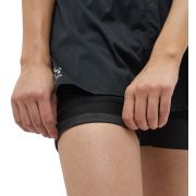 Haglöfs L.I.M Intense Trail 2-in-1 Shorts W – Pantaloni scurți 2 în 1 de alergare montană - Negru True Black