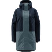 Haglöfs Salix PROOF Mimic Parka W – Parka izolată impermeabilă - Albastru închis/albastru Tarn Blue/Steel Blue