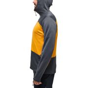 Haglöfs ROC Flash Mid Hood – Hanorac tehnic de cățărare - Gri închis/galben