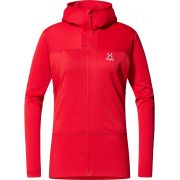 Haglöfs ROC Flash Mid Hood W – Hanorac tehnic de cățărare - Roșu Bright Red