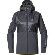 Haglöfs L.I.M Tempo Trail Mimic Hood W – Geacă izolată ușoară de alergare trail - Gri închis Magnetite