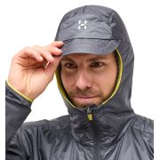 Haglöfs L.I.M Tempo Trail Mimic Hood – Geacă izolată ușoară de alergare trail - Gri închis Magnetite