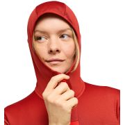 Haglöfs ROC Flash Mid Hood W – Hanorac tehnic de cățărare - Roșu Corrosion/Poppy red