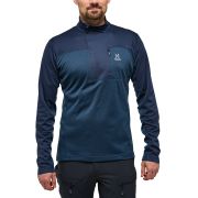 Haglöfs ROC Flash Mid Halfzip – Bluză tehnică de cățărare cu fermoar scurt - Albastru închis Tarn Blue
