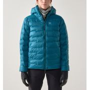 Haglöfs ROC Flash Down Hood W – Geacă tehnică din puf cu glugă - Albastru Deep Teal