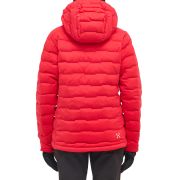 Haglöfs Spitz Down Hood W – Geacă din puf elastică cu glugă - Roșu Bright Red