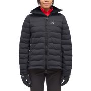 Haglöfs Spitz Down Hood W – Geacă din puf elastică cu glugă - Negru True Black