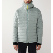 Haglöfs Spitz Down Hood – Geacă din puf elastică cu glugă - Verde Dew Green