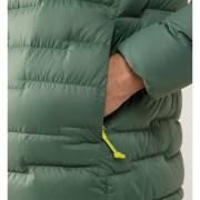 Haglöfs ROC Flash Down Hood – Geacă tehnică din puf cu glugă - Verde Chlorophyll Green