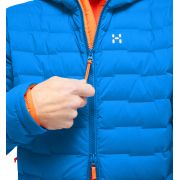Haglöfs Spitz Down Hood – Geacă din puf elastică cu glugă - Albastru Electric Blue