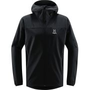 Haglöfs Move Softshell Hood – Geacă softshell cu glugă - Negru True Black