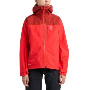 Haglöfs ROC Flash GTX Jacket W – Geacă GORE-TEX pentru munte - Roșu Poppy Red/Corrosion