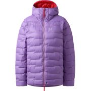 Haglöfs ROC Flash Down Hood W – Geacă tehnică din puf cu glugă - Mov Purple Ice/Tech Red