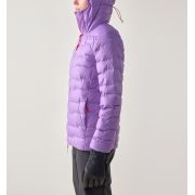Haglöfs ROC Flash Down Hood W – Geacă tehnică din puf cu glugă - Mov Purple Ice/Tech Red