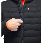 Haglöfs Spitz Down Hood – Geacă din puf elastică cu glugă - Negru True Black
