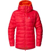 Haglöfs ROC Flash Down Hood W – Geacă tehnică din puf cu glugă - Roșu Bright Red