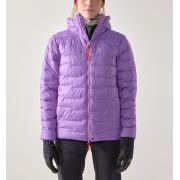 Haglöfs ROC Flash Down Hood W – Geacă tehnică din puf cu glugă - Mov Purple Ice/Tech Red